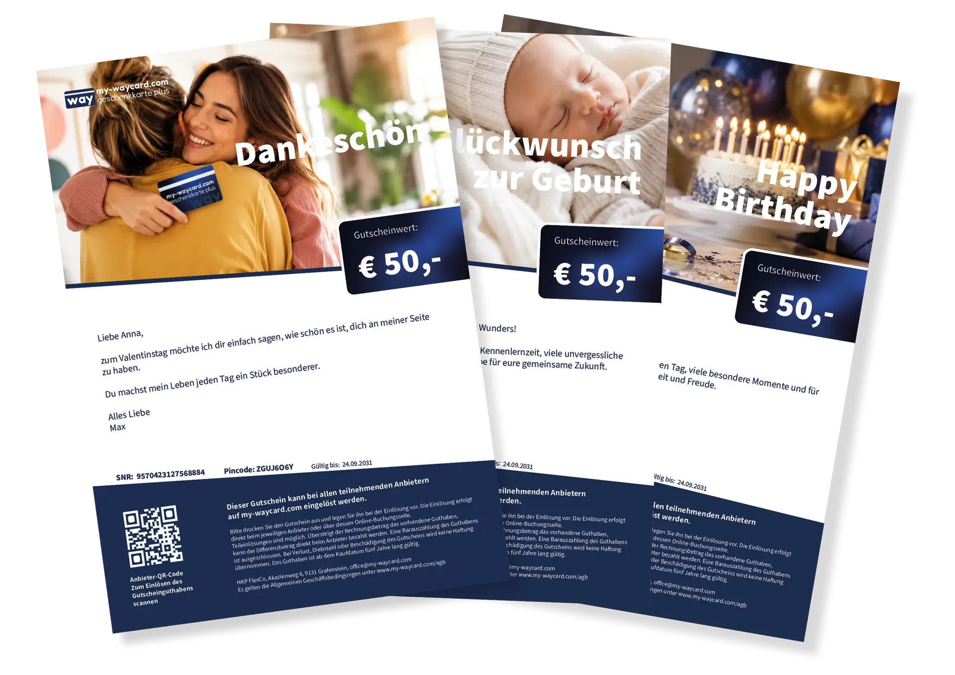 Print@Home-Gutscheine der my-waycard zum Ausdrucken